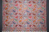 Pashmina hand embroidered shawl birds of paradise 40x80 inch