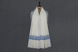 white hand embroidered shawl fine wool 40x80 inch