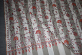 Fine wool Embroidered shawl KHATRAS 40x80 inch
