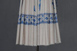 hand embroidered beige shawl fine wool 40x80 inch