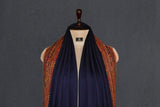 Fine wool Embroidered blue shawl 40"x80"