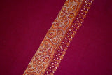 Fine wool Embroidered shawl 40x80 inch