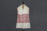 Cashmere hand embroidered white shawl 40X80 inch