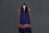 Fine wool Embroidered blue shawl 40"x80"