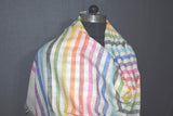 Pashmina check stole handwoven 28x80 inch