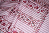 Fine wool Embroidered pink shawl 40"x80"