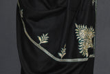 Antique pashmina patch tilla black shawl 40x80 inch
