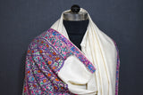 Pashmina hand embroidered shawl paldar 40x80 inch