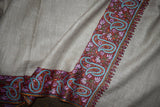 embroidered pashmina dordar shawl 40X80 inch
