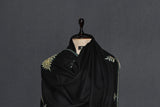 Antique pashmina patch tilla black shawl 40x80 inch