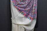 Pashmina hand embroidered shawl paldar 40x80 inch