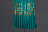 embroidered pashmina paldar shawl 40X80 inch green