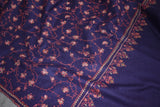 Pashmina hand embroidered shawl jall 40x80 inch