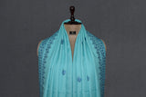 hand embroidered shawl fine wool 40x80 inch