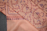 Fine wool Embroidered shawl 40x80 inch