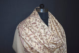 Pashmina embroidered stole 28x80 inch