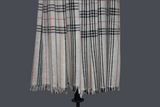 Pashmina handwoven check stole 28x80 inch