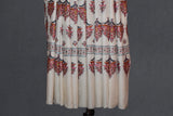 embroidered pashmina butidar shawl 40X80 inch white