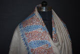 Pashmina Hand embroidered paldar shawl 45x90 inch