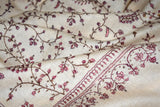 Pashmina embroidered stole 28x80 inch