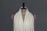 Cashmere hand embroidered white shawl 40X80 inch