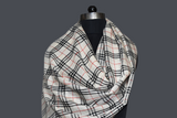 Pashmina handwoven check stole 28x80 inch