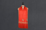 Fine wool Embroidered red shawl 40"x80"