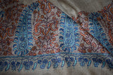 Pashmina Hand embroidered paldar shawl 45x90 inch