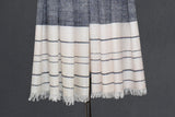 Pashmina handwoven grey stole 28x80 inch