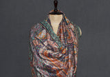 embroidered pashmina jamawar shawl 40X80 inch black