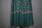 Embroidered fine wool stole 28x80 inch