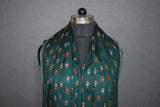 Embroidered fine wool stole 28x80 inch
