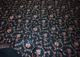 Fine wool Embroidered shawl 40x80 inch