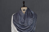 Pashmina handwoven grey stole 28x80 inch