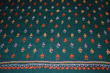 Embroidered fine wool stole 28x80 inch