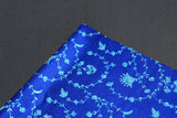 cashmere embroidered fine wool stole blue h 28x80 inch