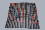 hand Embroidered stripes womens shawl 40"x80"