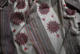 Pashmina hand embroidered khatras shawl  40x80 inch