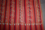 Embroidered fine wool stole khatras 28x80 inch