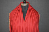 Pashmina Hand embroidered dour red shawl 40"x80"