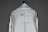 Embroidered fine wool stole 28x80 inch