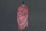 Hand woven pashmina stripe shawl 40x80 inch NOOR