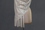 Embroidered fine wool stole 28x80 inch