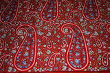 embroidered pashmina red jammawar shawl 40X80 inch