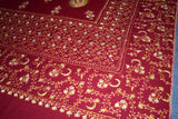 Fine wool Embroidered shawl DESIGNDAR 40x80 inch