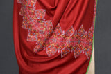 Hand embroidered pashmina shawl 40X80 inch