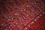embroidered pashmina red jammawar shawl 40X80 inch