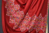 Hand embroidered pashmina shawl 40X80 inch