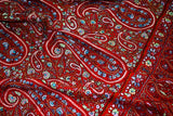embroidered pashmina red jammawar shawl 40X80 inch