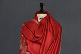 Hand embroidered pashmina shawl 40X80 inch